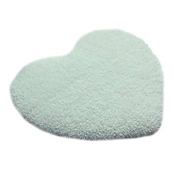Amazon De Farbe Solide Dickes Fusseln Cordiforme Tur Boden Fuss