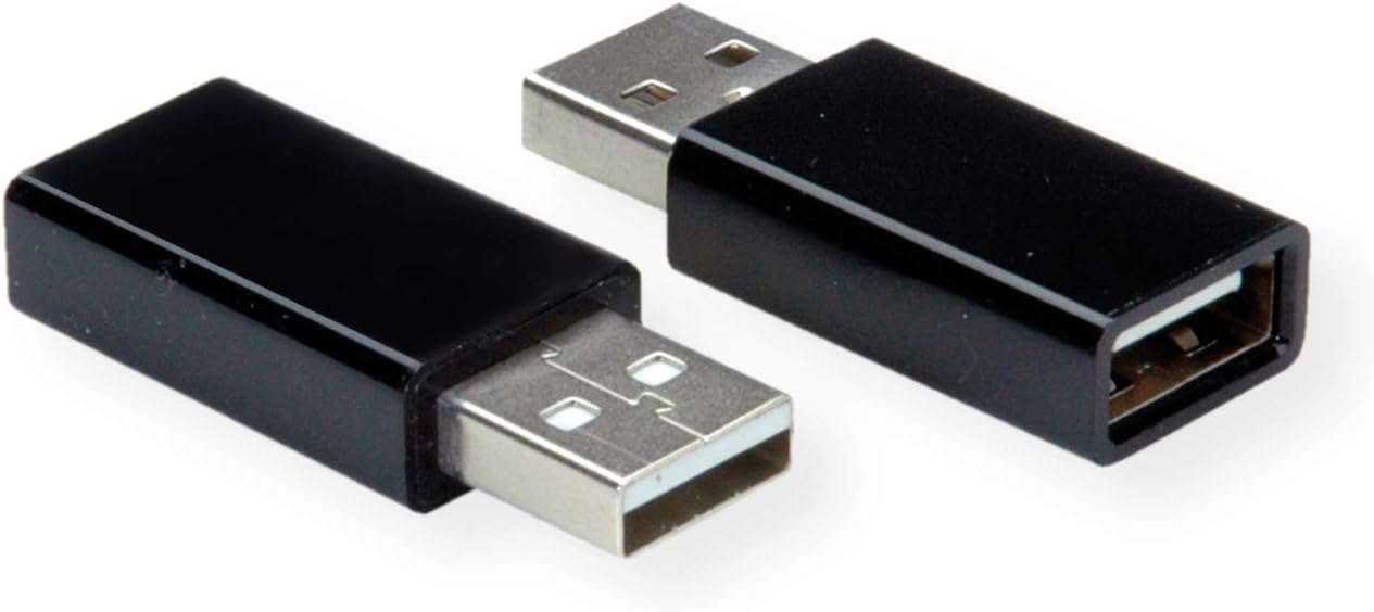 ROLINE USB Type A Data Blocking Adapter, black - Image 3