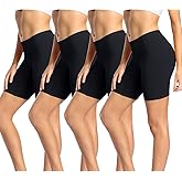 wirarpa Women's Cotton Boy Shorts Underwear Anti Chafing Soft Biker Short Plus Boy Shorts Panties 4 Pack