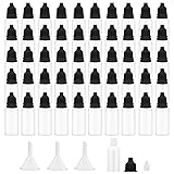 50Pcs Small Empty Squeeze Dropper Bottles Plastic