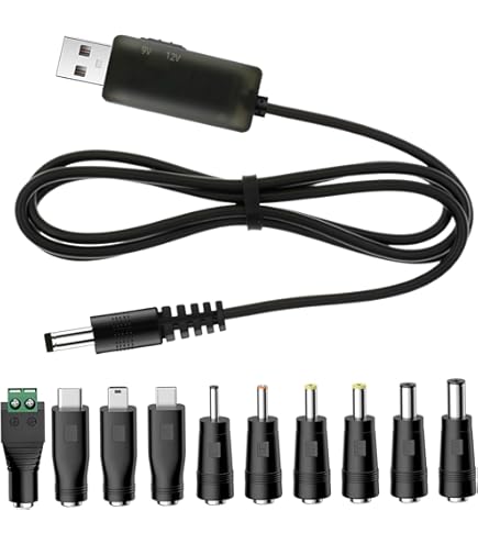 Amazon.com: myVolts Ripcord USB to 9V DC Power Cable Compatible