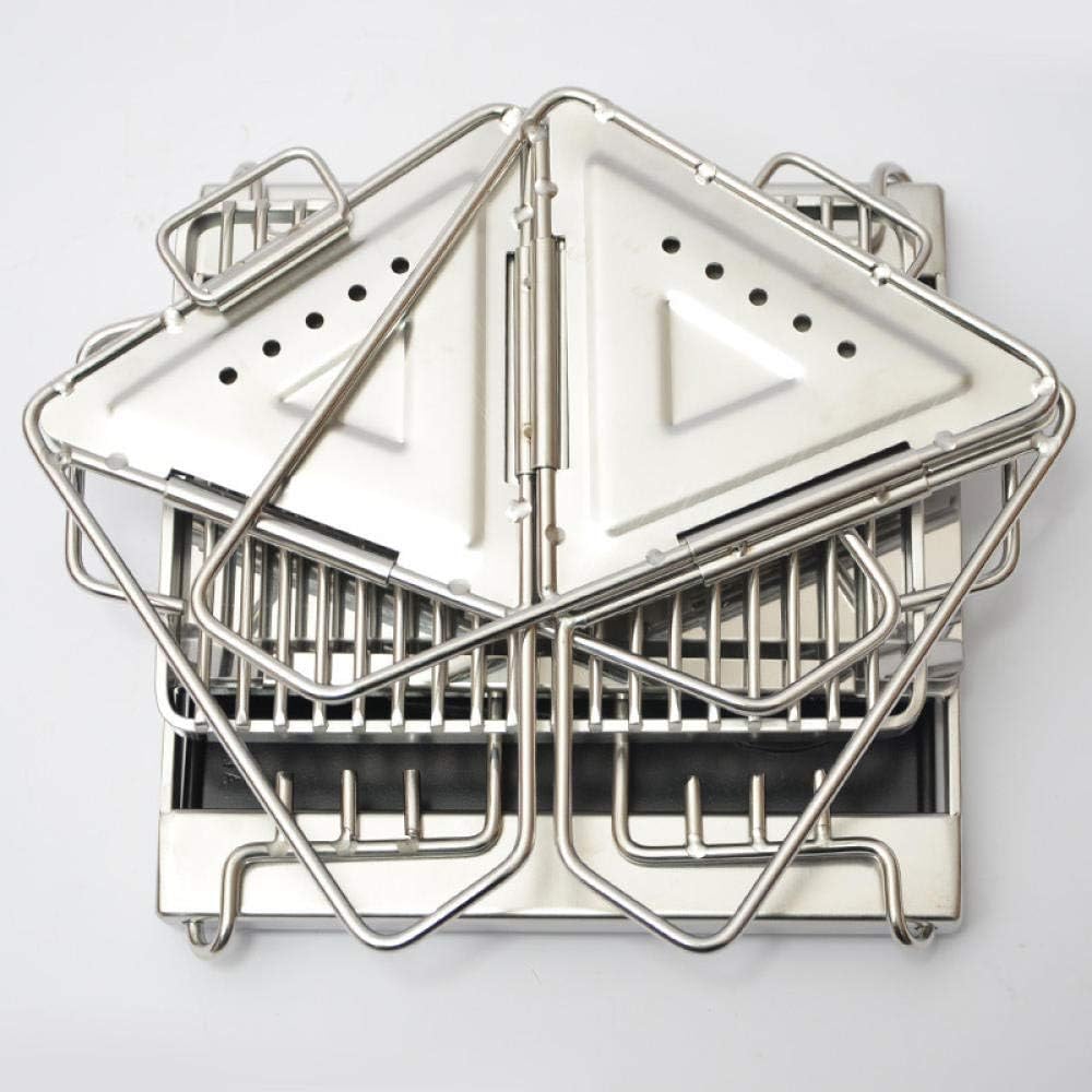 review CHOUCHOU Flower Stand Adjustable Portable Grill, Sturdy and Strong, Windproof and Easy to Clean