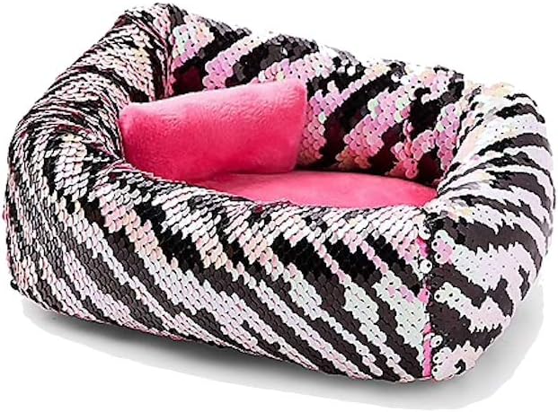 Justice Pet Shop Zebra Flip Sequin Bed