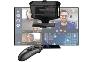 GEIMRSY 8-inch Mobile teleprompter Device, 3-in-1 Handheld, Desktop and Display Modes, with HD 70/30 Optical Beam Splitter, Support for Remote Control, for iOS and Android System Tablets