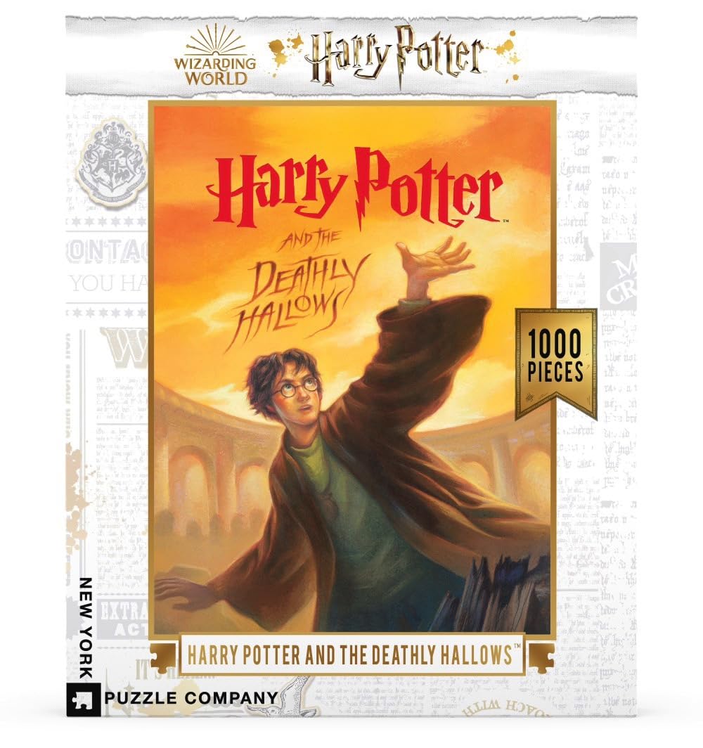 New York Puzzle Company - Harry Potter Deathly Hallows - 1000 Piece Jigsaw Puzzle