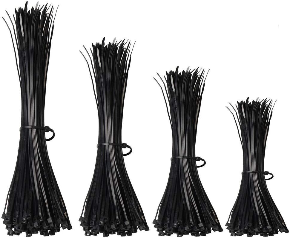 KafTon Cable Ties 300mm x 4.8mm Black 100 Pack Strong Nylon Plastic Zip Ties - Image 5