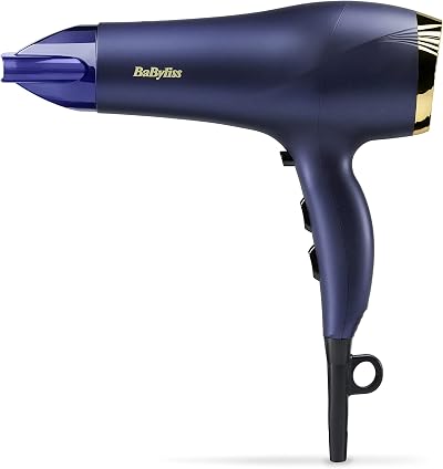 BaByliss 2300W Midnight Luxe Hair Dryer Ionic Frizz Control Fast Professional
