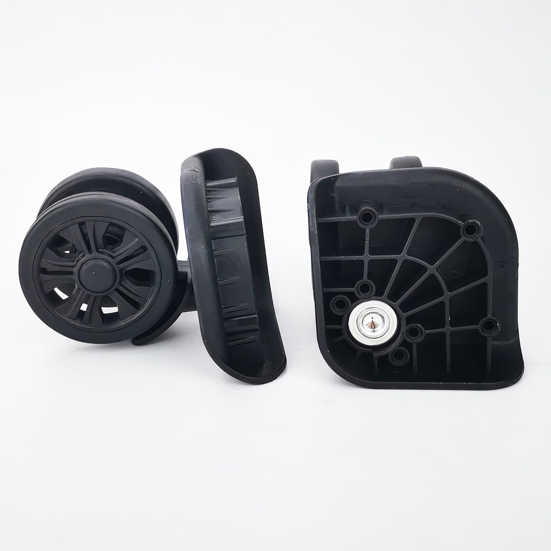 Zoofen Luggage Wheels Replacement Black Suitcase Wheels Replacement Suitcase Caster Wheels (Z311)