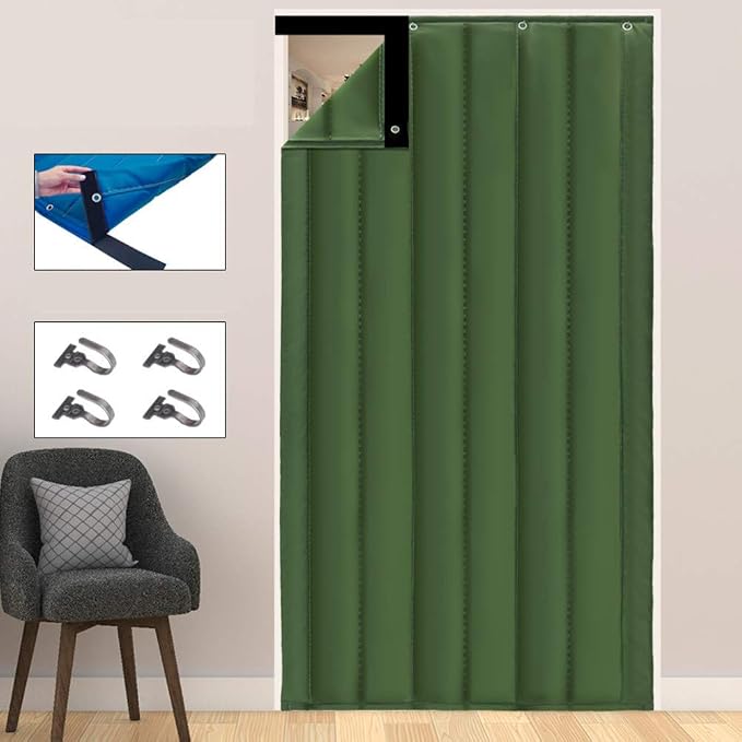 Amazon.com: HAOLY Winter Cotton Curtain,Thick Household Warm Wind Cold