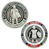 Armor of God Challenge Coin - Collectors Medallion - Jewelry Quality by Symbol Arts,Antique Silver,