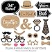 Big Dot of Happiness Better Together - Wedding Photo Booth Props Kit 20 Count