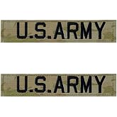 U.S. Army OCP Name Tape with Hook Fastener (Military Issued)-Veteran Owned Business-2 Pack
