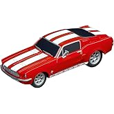 Carrera GO Ford Mustang '67 - Racing Red 1:43 Scale Analog Slot Car | Compatible with all Carrera GO electric &amp; battery race tracks, 1:43 scale, analog slot car toy, replacement or expansion car