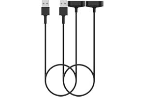 E ECSEM Compatible with Fitbit Ace 2/ Inspire Charger 3.3ft/100cm Replacement USB Charging Charger Cable for Ace 2/ Inspire/ Inspire HR Charger Cord Dock Adapter for ACE 2 Bands for kids
