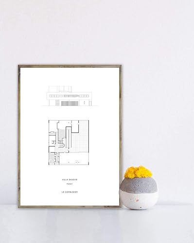 Poster 30x42cm Villa Savoye Poster Poissy Poster Le
