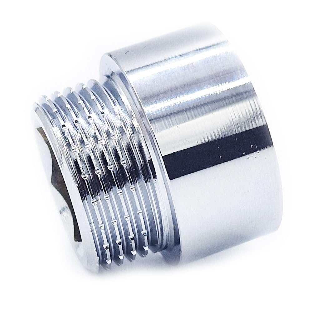 3/4" BSP Pipe Thread Extension Female x Male Chrome Brass - 15mm Long