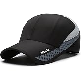 Malaxlx Quick Dry Baseball Cap for Men Women &ndash; Adjustable Breathable Sports Hat UPF 50+ Sun Protection