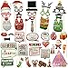 2020 Christmas Party Photo Booth DIY Props On A Stick Kit,Pack of 47 Pcs,Selfie Prop for New Year
