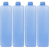 Homoyoyo Reusable Ice Pack 4 Pack Freezer Packs for Cooler Ice Blocks for Cooler Ice Pack for Lunch Boxes Blue