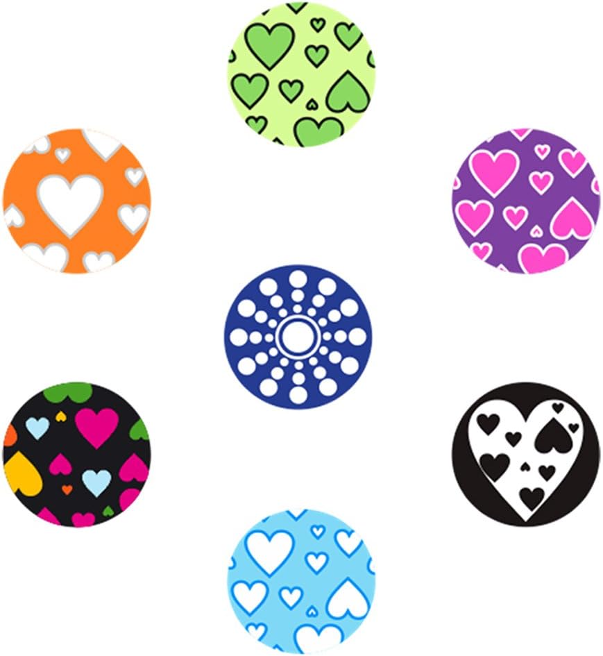 miButton AHB00108 miButton Home Button Sticker for iPod, iPhone, & iPad - Hearts - 1 Pack - Charm - Retail Packaging - Hearts