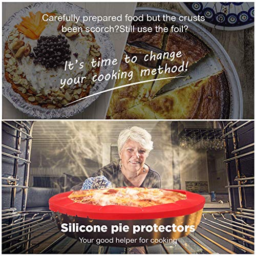Silicone Pie Crust Shield Adjustable Pie Protector Bake Pie Crust Cover