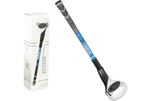 GazeVR | VR Golf Club Handle Attachment for Oculus Quest 2 | Pro Grip | Weighted | Right & Left Controllers | Blue