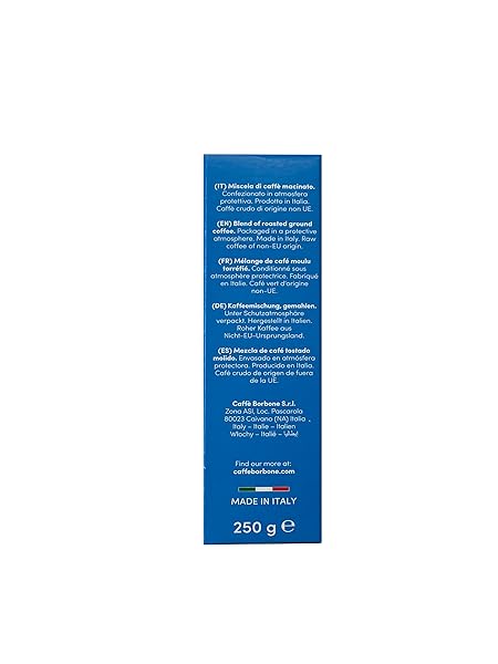 CAFFE BORBONE GROUND COFFEE, CREMA CLASSICA, MEDIUM ROAST, ARABICA AND ROBUSTA BLEND, RICH AND VELVETY, ROASTED, GROUND AND FRESHLY PACKAGED IN ITALY, 8.8 OUNCE (PACK OF 4)