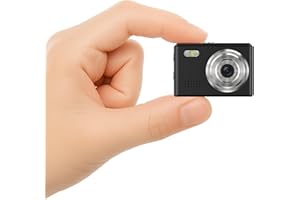 Dienspeak Mini Camera 1080P HD Video Recorder - Keychain Digital Camcorder with 64GB Card, 0.96" HD Display, Long Battery Life, Ultra-Portable Tiny Camera for Travel/Vlog/Night Shots (Black)
