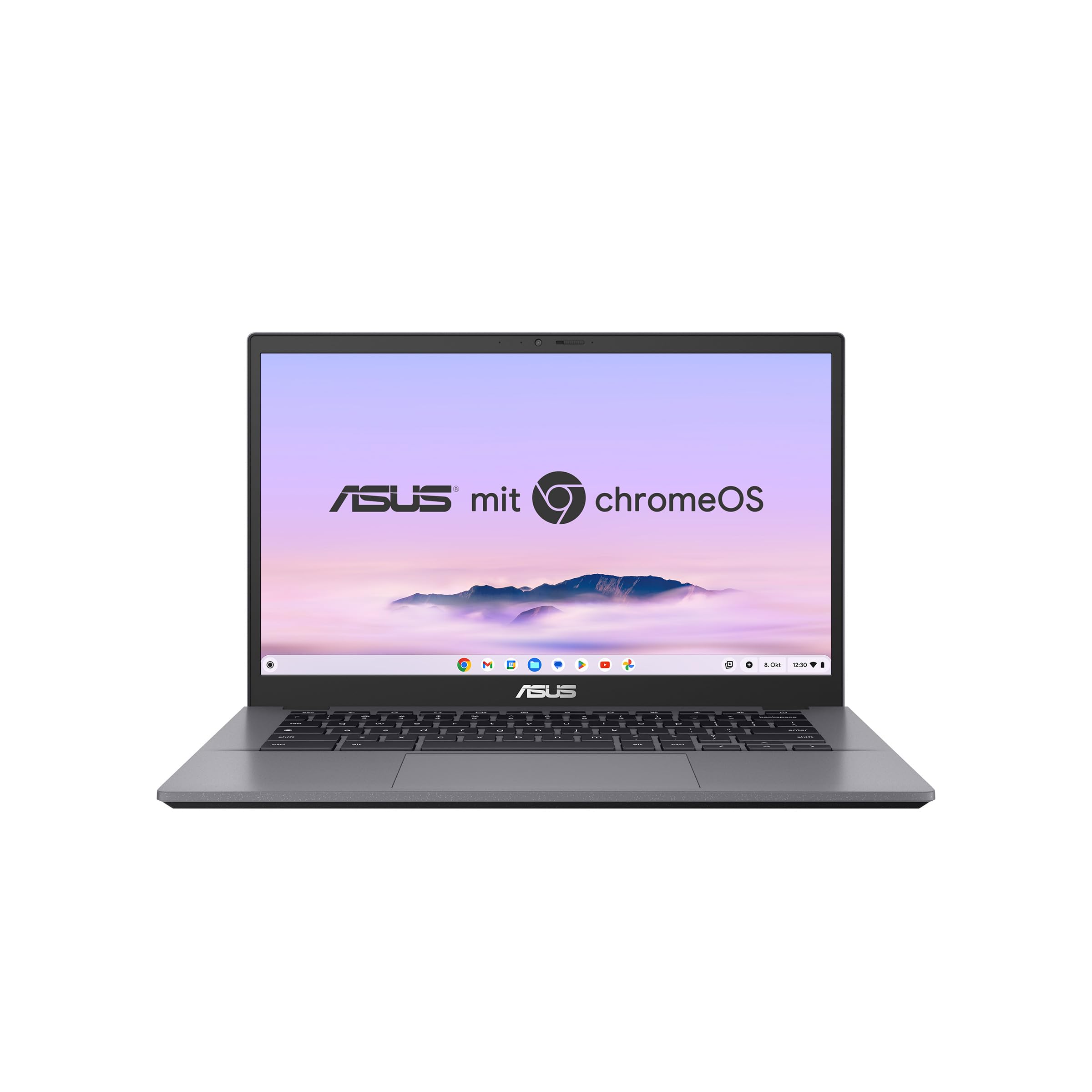 ASUS Chromebook Plus CX34 - Computer portatile, schermo IPS 14" FHD antiriflesso | Intel Core i3-1215U | 8 GB di RAM | 128 GB UFS | Intel UHD | ChromeOS | Tastiera QWERTZ | Grigio |