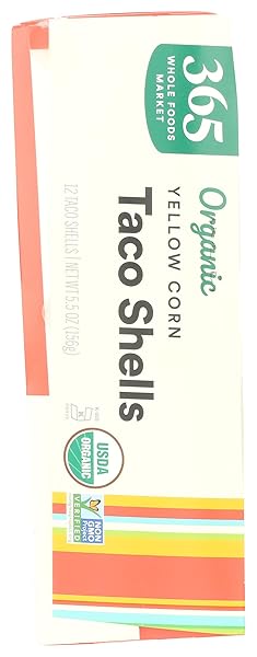 365 BY WHOLE FOODS MARKET, ORGANIC YELLOW TACO SHELLS, 5.5 OUNCE