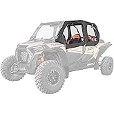SuperATV Primal Soft Cab Enclosure Upper Door Polaris RZR XP 4 (See Fitment) | Resistant to Water and Punctures | Snaps Hold Windows Open for More Airflow | USA Made | Rear Clear Windshield Included