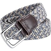 AGEA Elastic Stretch Woven Braided Waist Belt for Men and Women