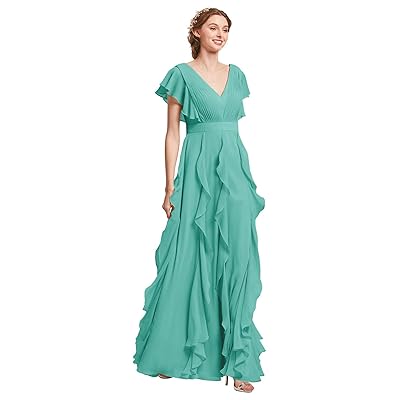 AW BRIDAL Chiffon Bridesmaid Dresses with Sleeves Panama | Ubuy