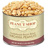 The Peanut Shop of Williamsburg Smokehouse Bacon Ranch Virginia Peanuts, Roasted, Gluten Free - 18 oz