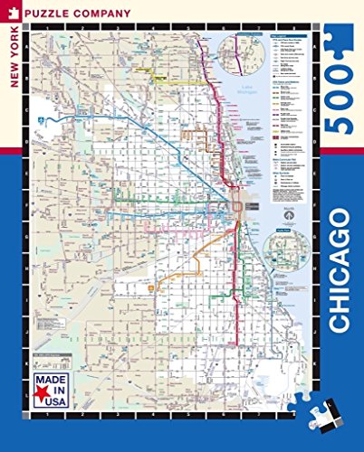 New York Puzzle Company - Chicago Transit CTA Transit Puzzle - 500 Piece Jigsaw Puzzle