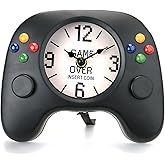 AOROTOE Game Controller Desk & Wall Clock – Retro Gamer Gift Decor,Gamepad-Shaped Clock for Bedroom, Office, or Game Room for Boys, Teens & Men Unique Video Game Decor