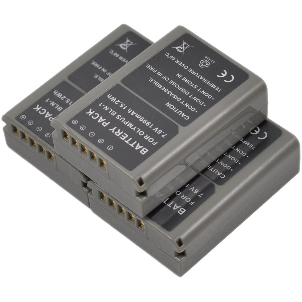 BTBAI 3x BLN-1 Camera Battery for BLN1 OM-D PEN F E-M5 EM5 Mark II E-M1 EM1 E-P5 EP5 Digital k1a
