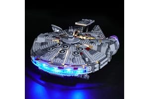 BRIKSMAX Led Lighting Kit for 75257 Millennium Falcon - Not Include The Lego Building Blocks Model Set