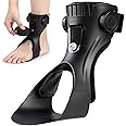 AFO Drop Foot Brace, Upgraded Medical Foot Up Ankle Foot Orthosis Support with Inflatable Airbag for Hemiplegia Stroke Shoes Walking Foot Stabilizer (Left, XL)