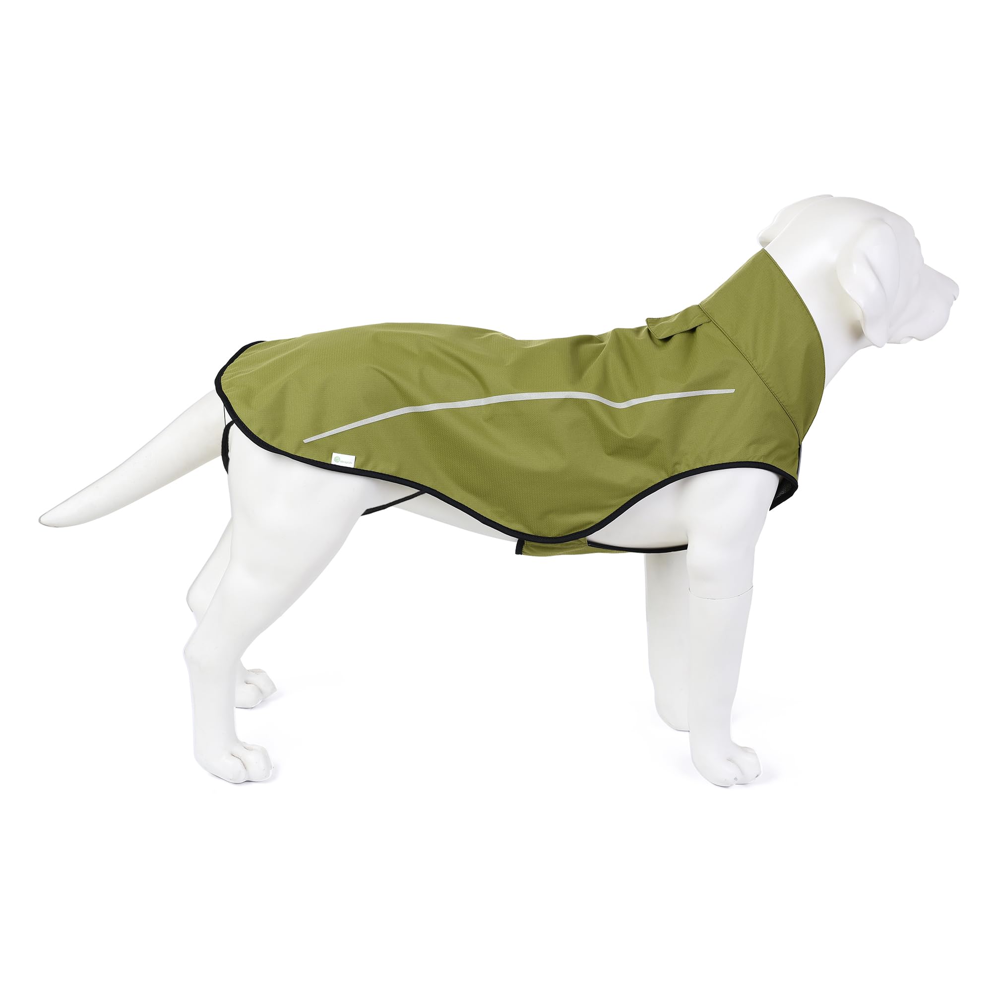 Photo 1 of Mile High Life Dog Raincoat, Adjustable Waterproof Reflective Rain Jacket for Small Medium Large Dogs, Lightweight Breathable Pet Rain Coat with Leash Hole(Lime Yellow,XXS Chest 16-19")