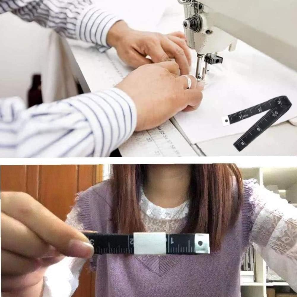 1 Pc Ruban A Mesurer Corps Couturiere Tailleur Regle Ruban Doux Regle Tailleur Tissu Corps Mesure Mesure Plat Couture Ruban A Mesurer Pour La Couture Tailleur Ruban De Mesure Noir 60 Pouces