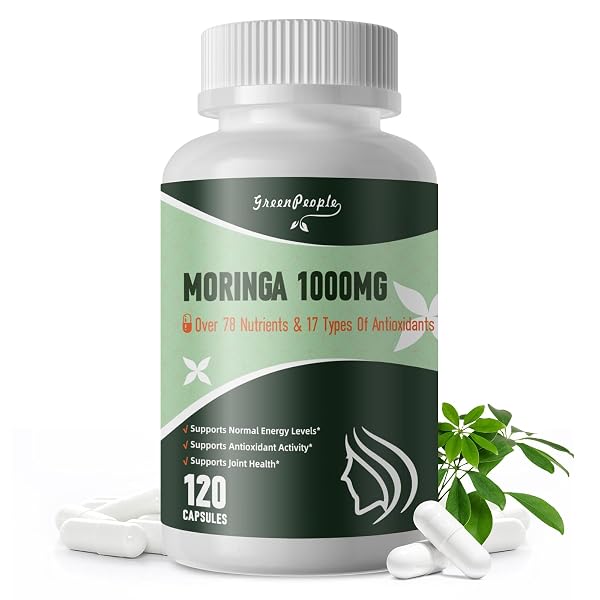 MORINGA CAPSULES 1000MG WITH TURMERIC, GREEN TEA &...