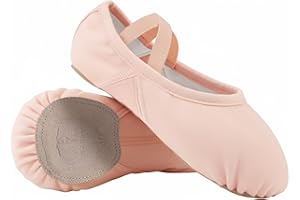 TXJ Sports Ballet Shoes for Girls Highly Stretch Ballet Slippers Split Sole Women Dance Shoes Flats for Yoga Gymnastics Perfo