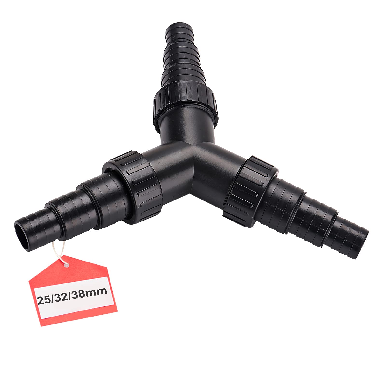 Y-Distributor 25/32/38mm (1 "/ 1 1/4" / 1 1/2 ") Pond Pump and Watercourse Regulation SunSun Upgrade