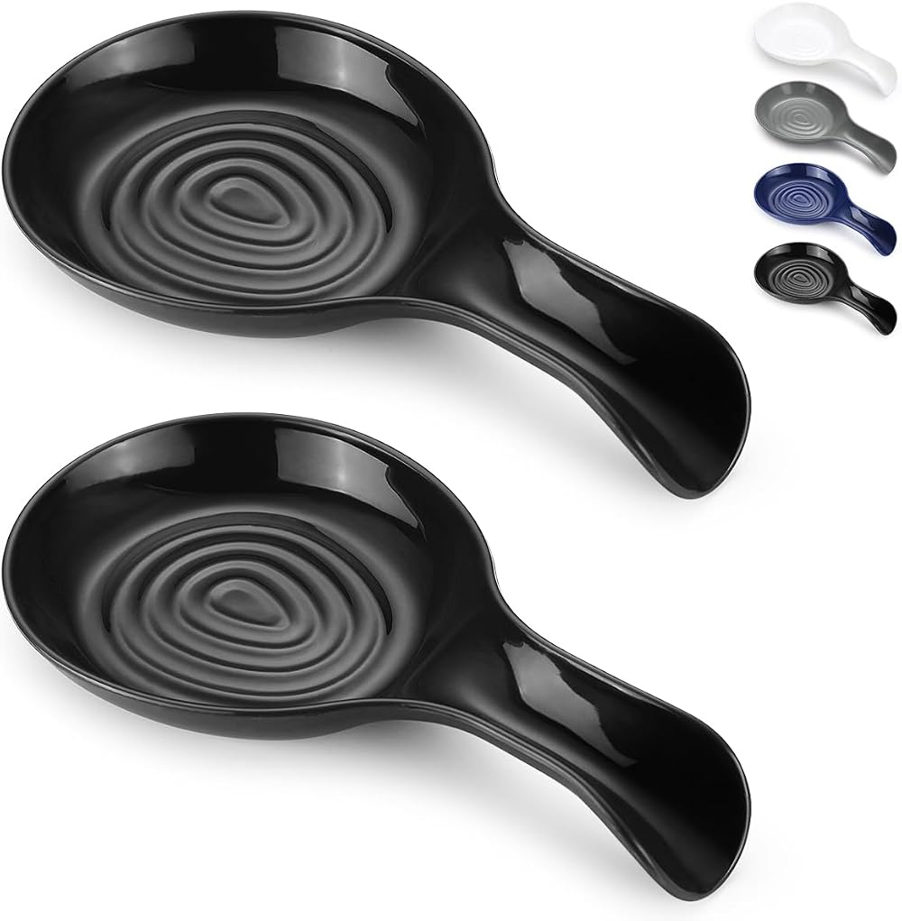 Kyraton Spoon Rest - Food Safe Plastic Utensil Holder for Kitchen