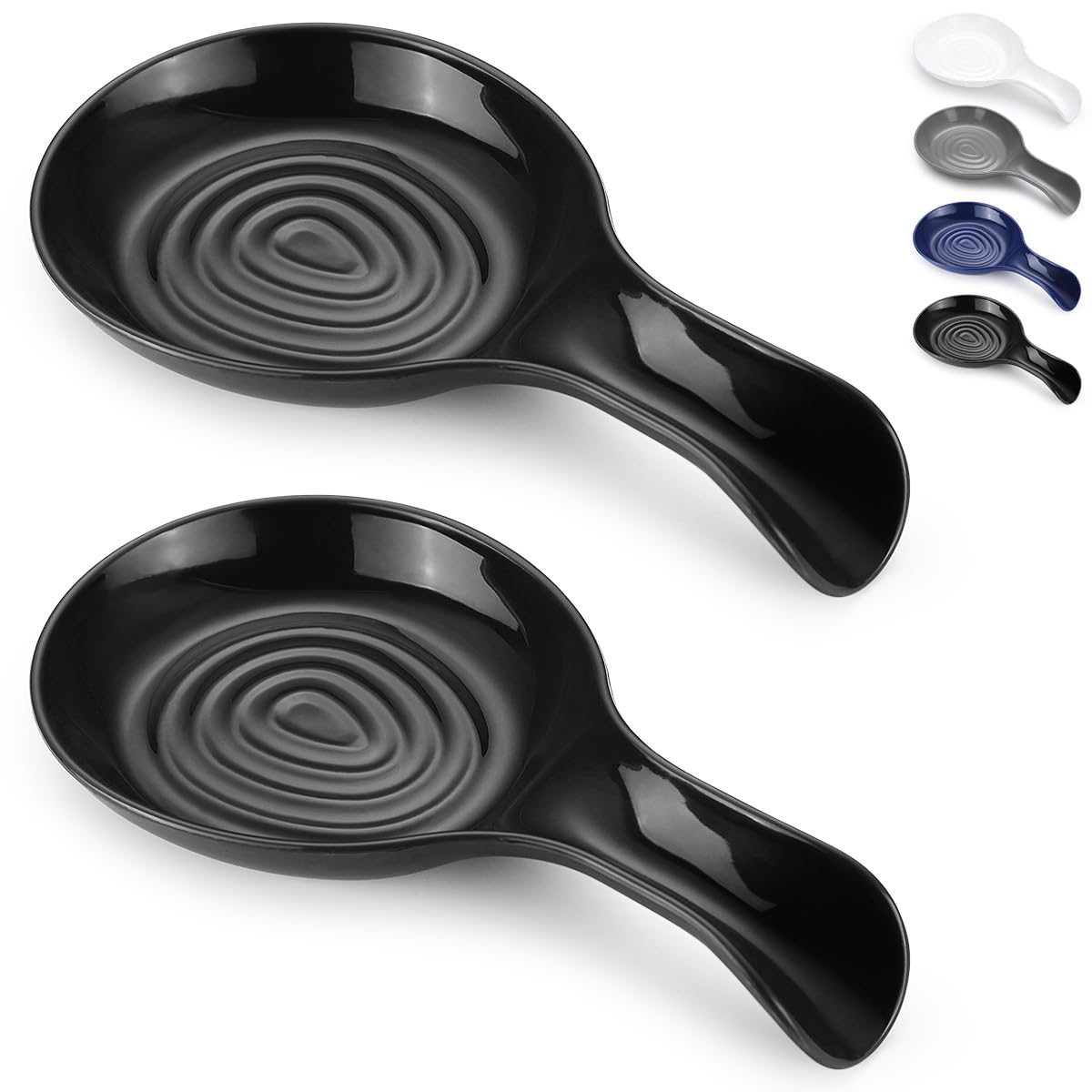Kyraton Spoon Rest, Plastic Spoon Holder Kitchen Rest, Kitchen Utensil Rack for Spoons, Tongs, Spatulas, Spoon Rack for Hob, Dishwasher Safe