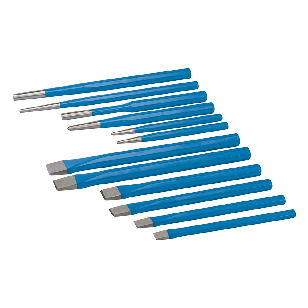 Silverline Punch & Chisel Set 12pce (PC05)
