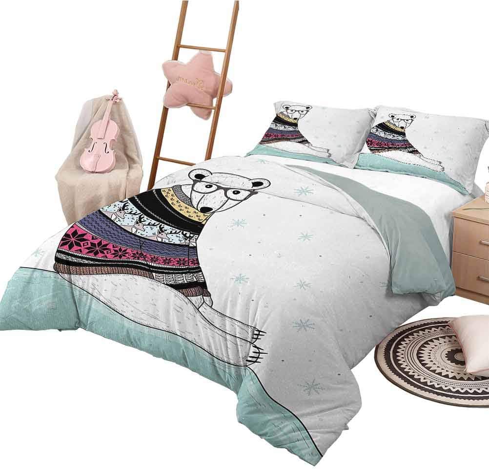 Amazon.com: Bedding Duvet Cover Set Bear Toddler Bedding ...