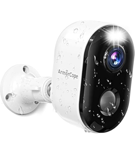 SJCAM 2K draadloze beveiligingscamera buiten, S1 4MP WiFi thuiscamera met schijnwerper, camera op batterijen, 2-weg audio, AI bewegingsdetectie, sirene alarm/kleur nachtzicht, 32G TF-kaart (wit