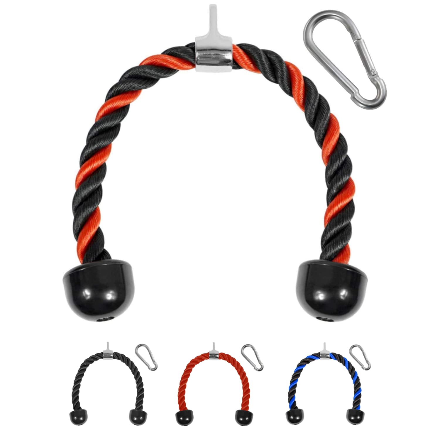 Yes4All UTZ9 Tricep Rope, 68.6 cm - Red Black